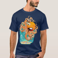Funny Octopus Bubbly Waters
