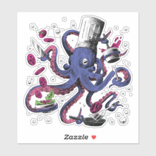 Funny Octopus Chef