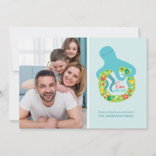 Funny Octopus Christmas Holiday Card