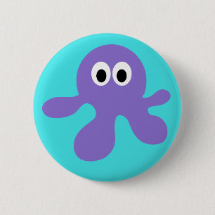 Funny Octopus custom buttons