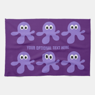 Funny Octopus custom hand towel