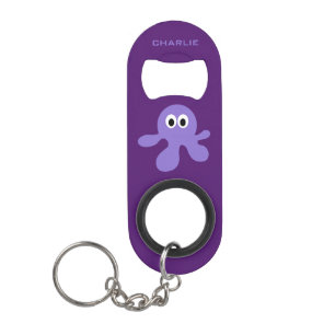 Funny Octopus custom monogram bottle opener Mini Bottle Opener