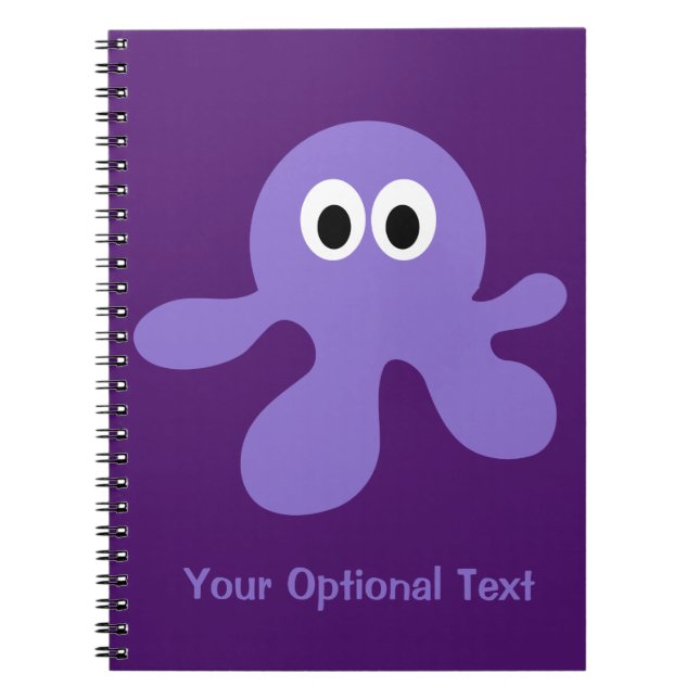 Funny Octopus custom notebook (Front)