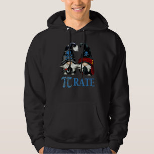 Funny Octopus Pi Day Symbol For Math Teacher Pirat Hoodie