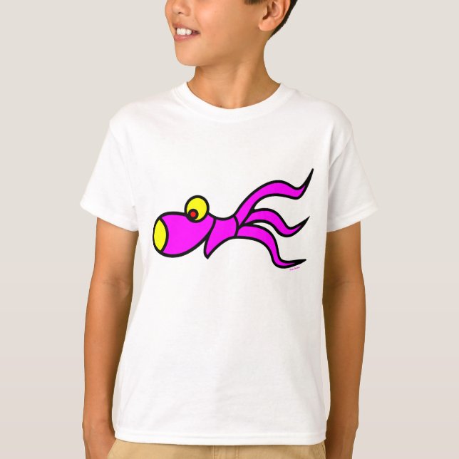 funny+octopus+shirt by jangocreation T-Shirt (Front)