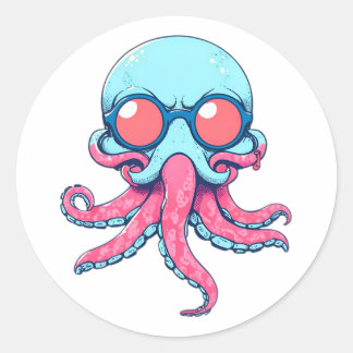 Funny octopus Sticker