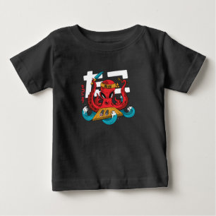 Funny Octopus Sushi Chef Design Baby T-Shirt