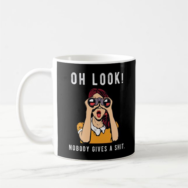 Funny Offensive Adult Humour Saying, Sarcastic Com Coffee Mug (Left)