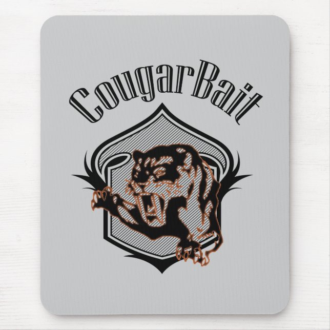 funny offensive novelty humour cougar bait mouse pad (Front)