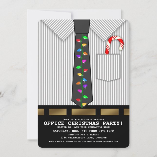 Funny Office Christmas Party Invitation (Front)