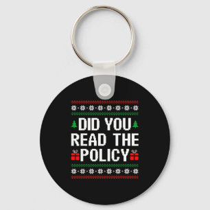 Funny Office Christmas Squad Did You Read The Licy Keychain