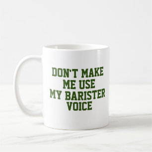 Funny Office Custom Personalize Job Title Barister Coffee Mug