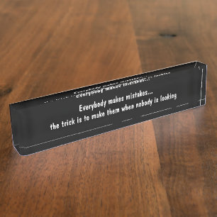 Funny Office Executive Nameplate