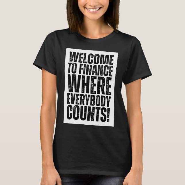 Funny Office Finance Sticker  T-Shirt (Front)