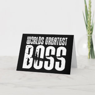 Funny Office Humour Bosses : World's Greatest Boss Card