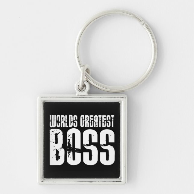 Funny Office Humour Bosses : World's Greatest Boss Keychain (Front)