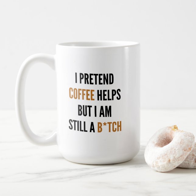 Funny Office Humour Coffee Mug (With Donut)