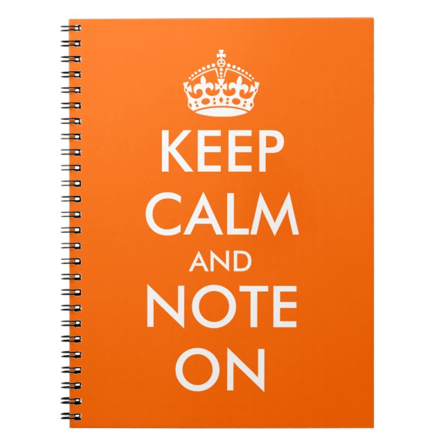 Funny office supplies | Keepcalm writing notepads Notebook (Front)