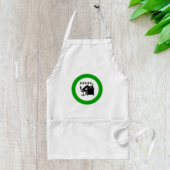 Funny Office Worker Sleeping at Desk  Standard Apron (Creator Uploaded)