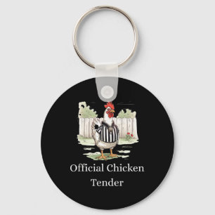 Funny Official Chicken Tender Poultry Lover Keychain