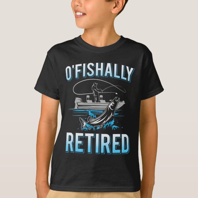 Funny O'fishally Retired Tee For Retired Fishing M (Front)