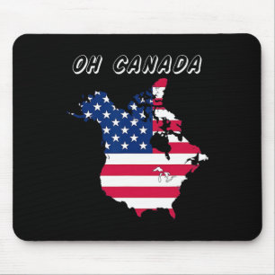 Funny Oh Canada Funny Trump Map Of Usa Mouse Pad