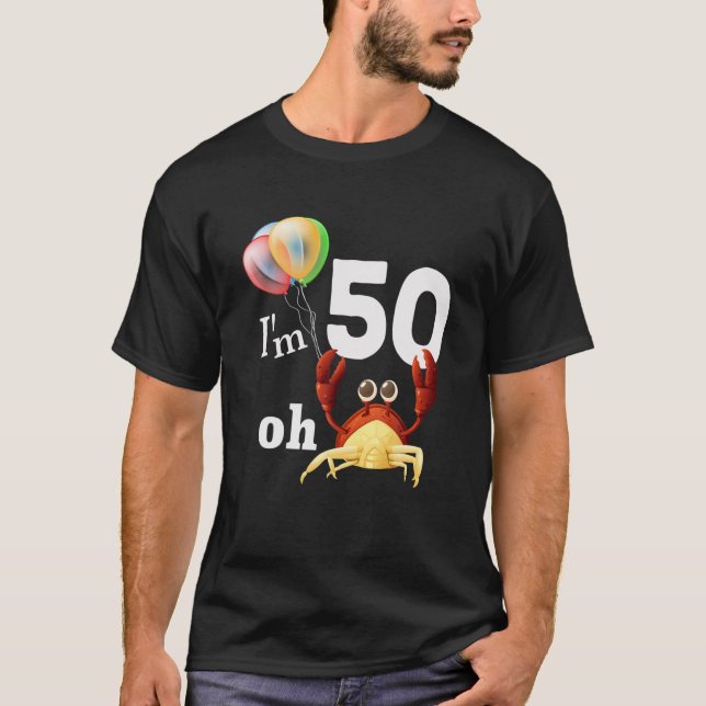 Funny Oh Crap I Am 50 Year Old 50Th Birthday Humou T-Shirt (Front)