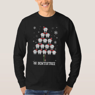Funny Oh Dentistree Christmas Dentist Dental Assis T-Shirt