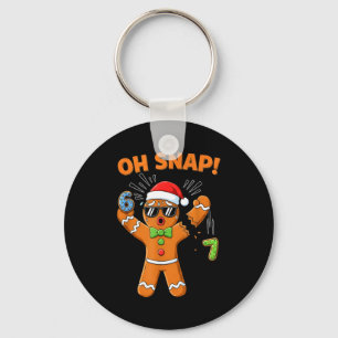 Funny Oh Snap 67 Six Seven Meme Gingerbread Men Wo Keychain