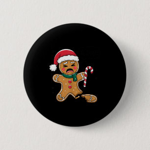 Funny Oh Snap Gingerbread Bakery Christmas Snacks  2 Inch Round Button
