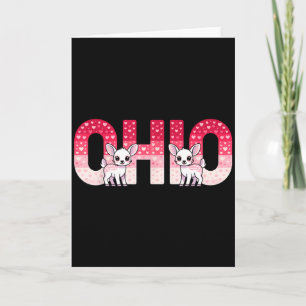 Funny Ohio Deer Midwestern Party O-h-i-o In Valent Card