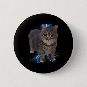 Funny Oiia Oiia Spinning Cat Meme Cat Brainrot  2 Inch Round Button