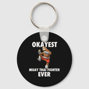 Funny Okayest Sloth Fighter Ever - Muay Thai Keychain