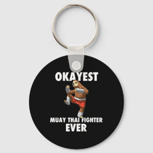 Funny Okayest Sloth Fighter Ever - Muay Thai Keychain