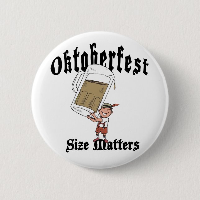 Funny Oktoberfest Drinking 2 Inch Round Button (Front)
