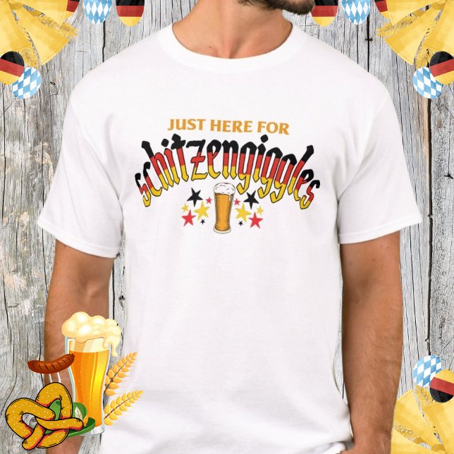 Funny Oktoberfest Pretzel Beer Sausage Party T-Shirt (Creator Uploaded)