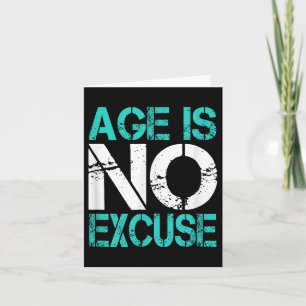 Funny Old Age Gym Lover Fitness Workout Age Is No Card