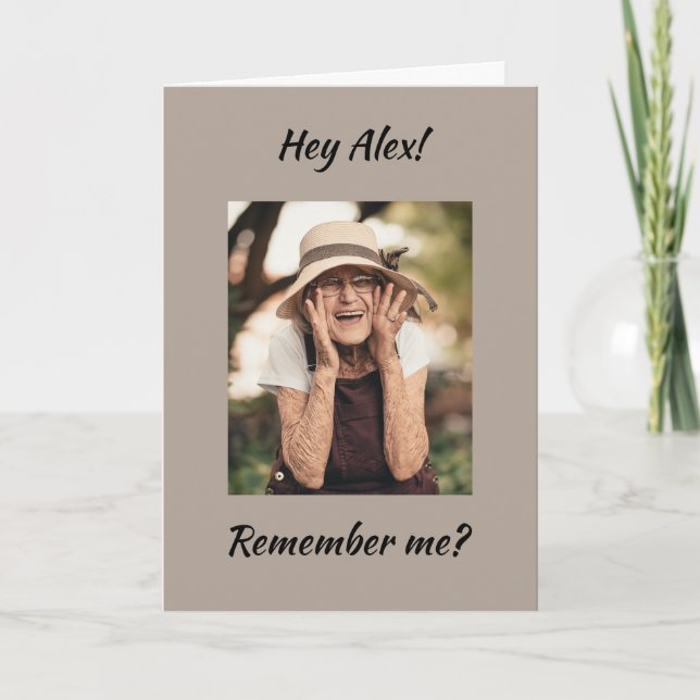 Funny Old Age Senior Citizen Birthday Revenge Card (Front)