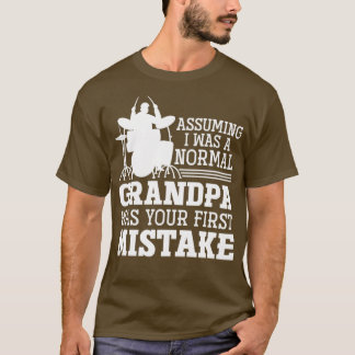 Funny Old Drummer Gift Grandpa Drums T-Shirt