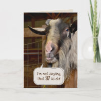Funny Old Goat for 97th Birthday