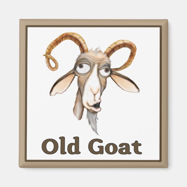 Funny Old Goat Magnet (Front)