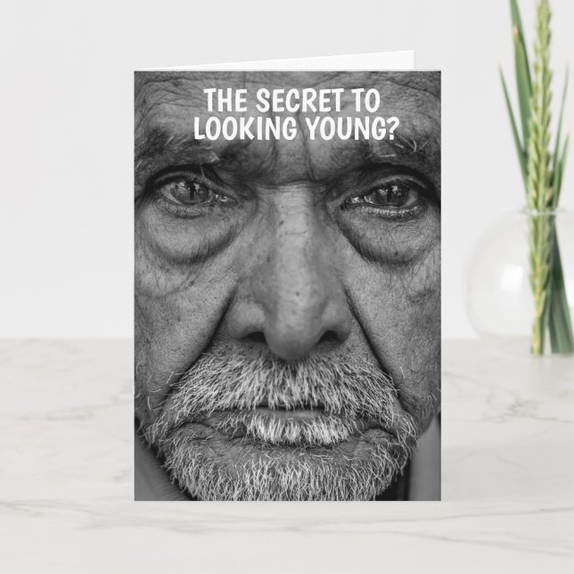 FUNNY OLD MAN BIRTHDAY CARD FOR HIM (Front)