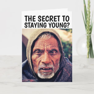 FUNNY OLD MAN BIRTHDAY Greeting Card