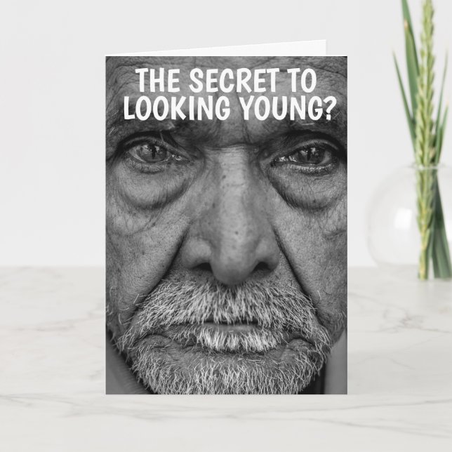 FUNNY OLD MAN BIRTHDAY OVERSIZED CARDS (Front)