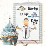 Funny Old Man Birthday Snarky Sassy Male Cartoon  Card<br><div class="desc">Looking for a funny card for that guy who enjoys a good laugh on this birthday?  You can personalize this card with his name and your message</div>