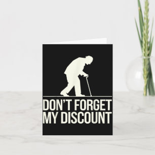 Funny Old Man Older People For Dad Or Grandpas Card