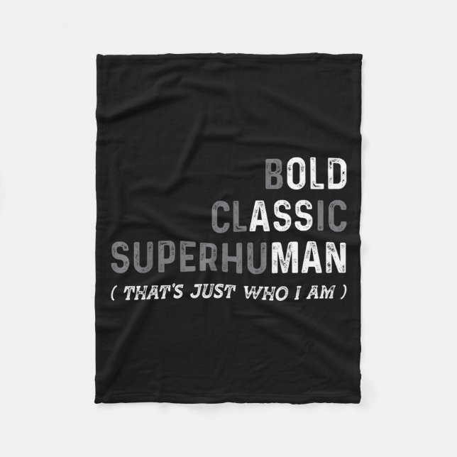 Funny Old Man Saying Gag Dad Father's Day Birthday Fleece Blanket (Front)