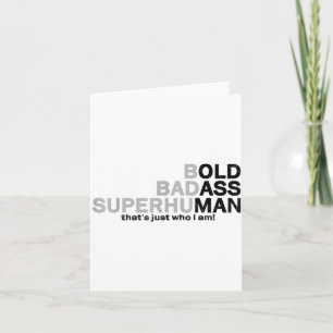 Funny Old Man Saying Gag Dad Grandpa Husband Fathe Card