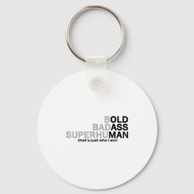 Funny Old Man Saying Gag Dad Grandpa Husband Fathe Keychain (Front)