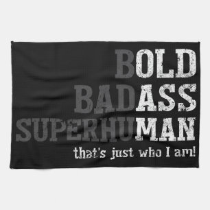 Funny Old Man Saying Gag Gift Dad Fathers Day Kitchen Towel